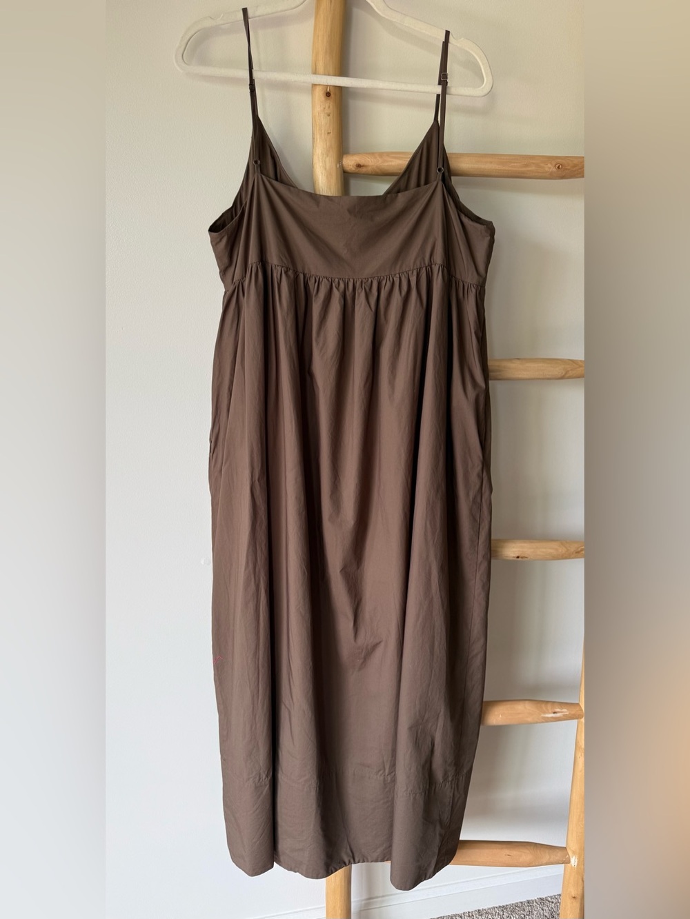 Jenni Kayne Designer Cove Strappy Cool Cotton Olive (Brown) Sundress Dress XL - Picture 6 of 16